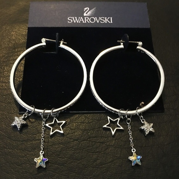 New Authentic Swarovski Mash Hoop crystal classic